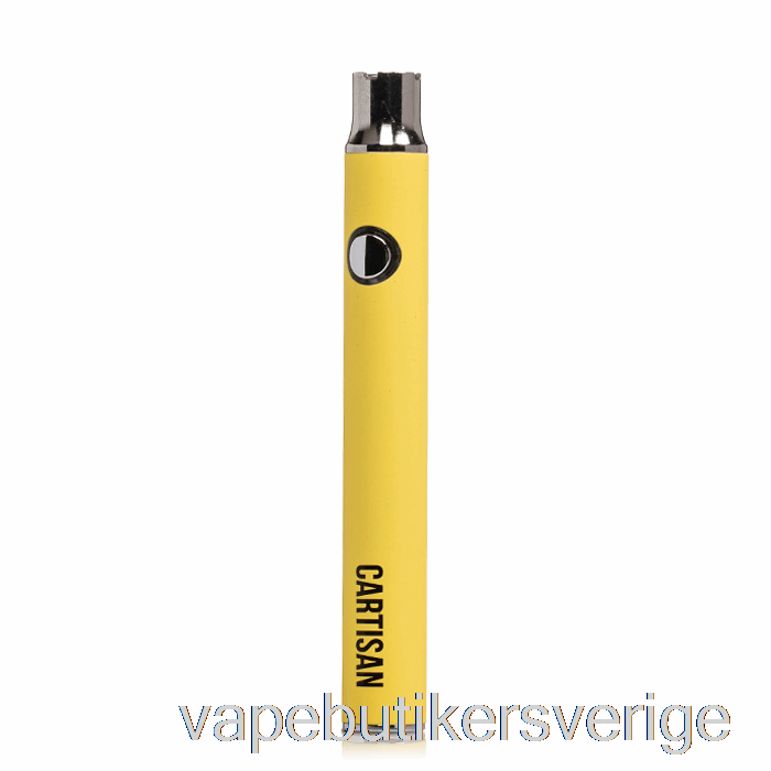 Vape Sverige Cartisan Button Vv 350 510 Batteri Gul